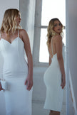 ROMERO PEARL MIDI DRESS - IVORY