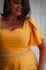 SOLANA EMBELLISHED WAIST TULIP SKIRT MIDI - SUNSHINE ORANGE