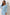 CATALINA COWL BACK PEARL BUTTON DRESS - PALE BLUE