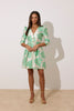 **PRE ORDER** VERONICA METALLIC BELL SKIRT MINI - MINT GREEN