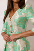 **PRE ORDER** VERONICA METALLIC BELL SKIRT MINI - MINT GREEN