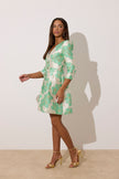 **PRE ORDER** VERONICA METALLIC BELL SKIRT MINI - MINT GREEN