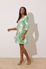 **PRE ORDER** VERONICA METALLIC BELL SKIRT MINI - MINT GREEN