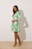 **PRE ORDER** VERONICA METALLIC BELL SKIRT MINI - MINT GREEN