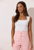 **PRE ORDER** TABITHA PEARL TUXEDO TROUSER SUIT - PALE PINK