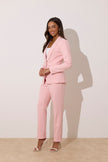 **PRE ORDER** TABITHA PEARL TUXEDO TROUSER SUIT - PALE PINK