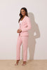 **PRE ORDER** TABITHA PEARL TUXEDO TROUSER SUIT - PALE PINK