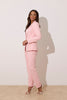 **PRE ORDER** TABITHA PEARL TUXEDO TROUSER SUIT - PALE PINK