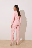 **PRE ORDER** TABITHA PEARL TUXEDO TROUSER SUIT - PALE PINK
