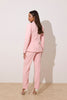 **PRE ORDER** TABITHA PEARL TUXEDO TROUSER SUIT - PALE PINK