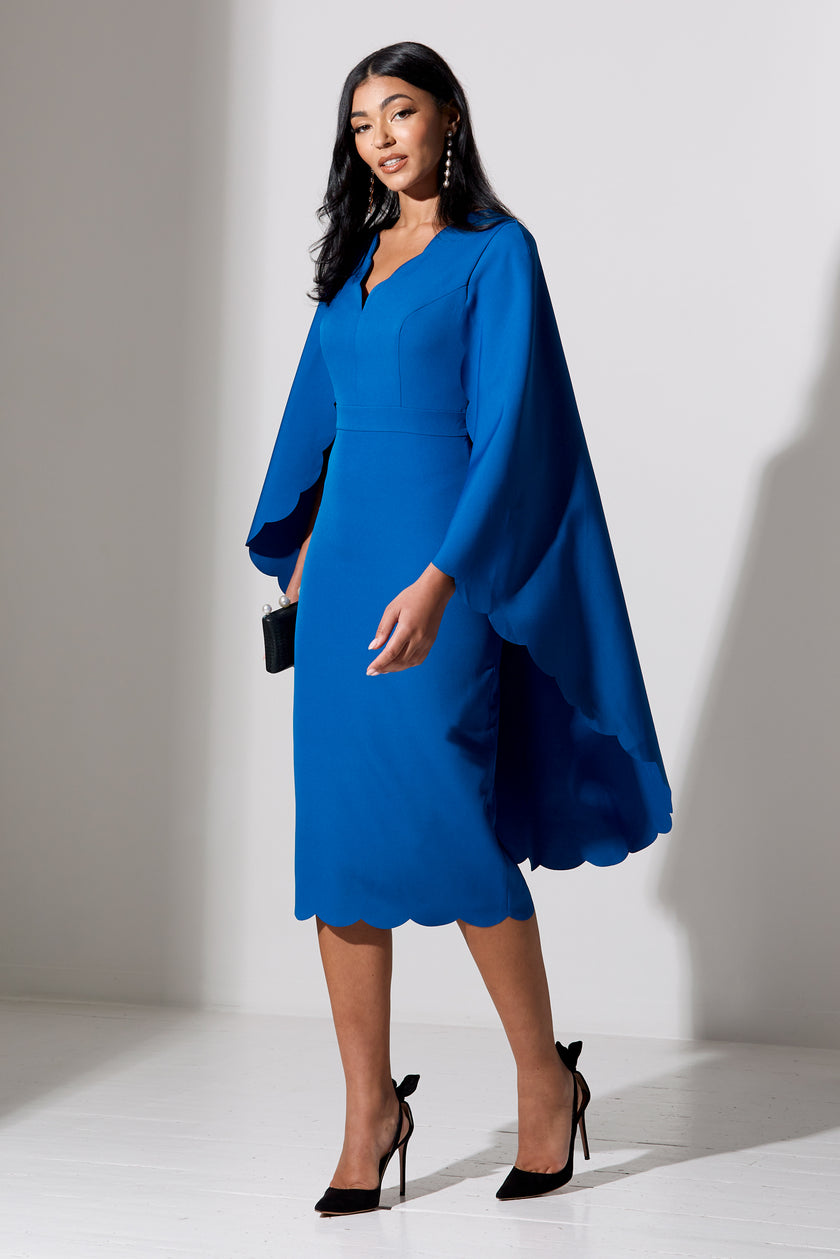 Cobalt blue best sale midi dress uk