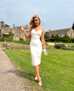 ROMERO PEARL MIDI DRESS - IVORY