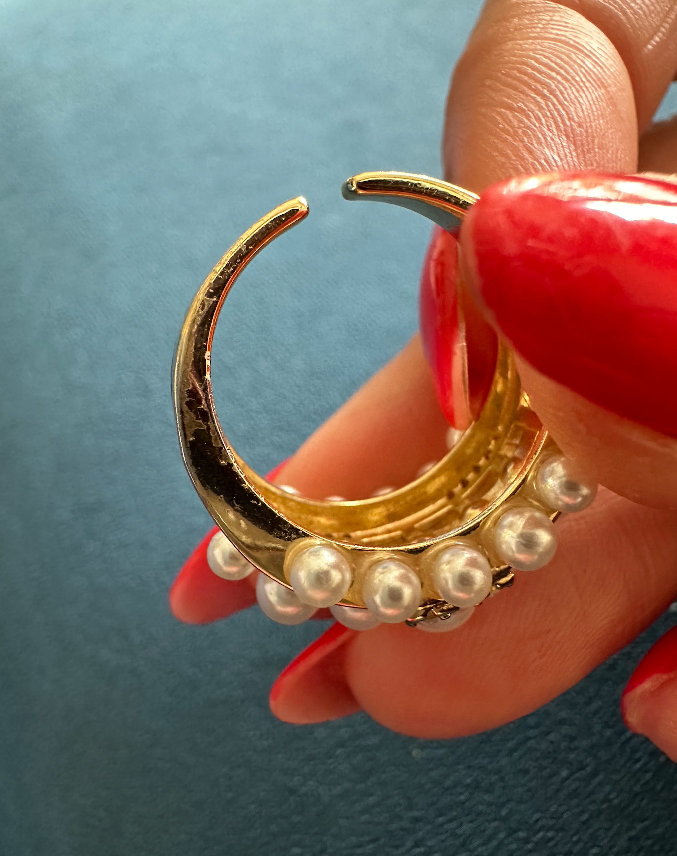 MARIA TRIPLE PEARL RING