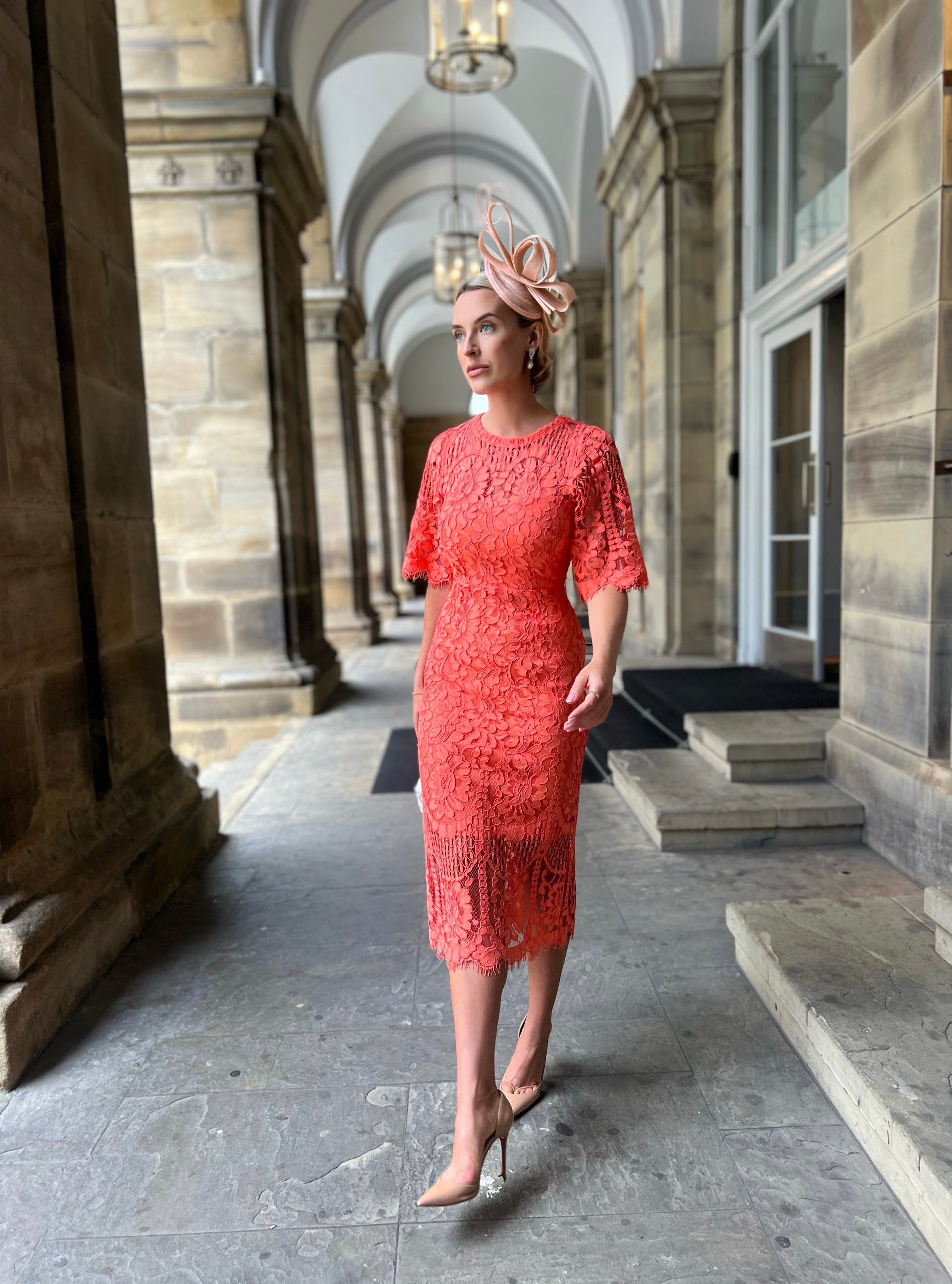 8+ Coral Lace Dress