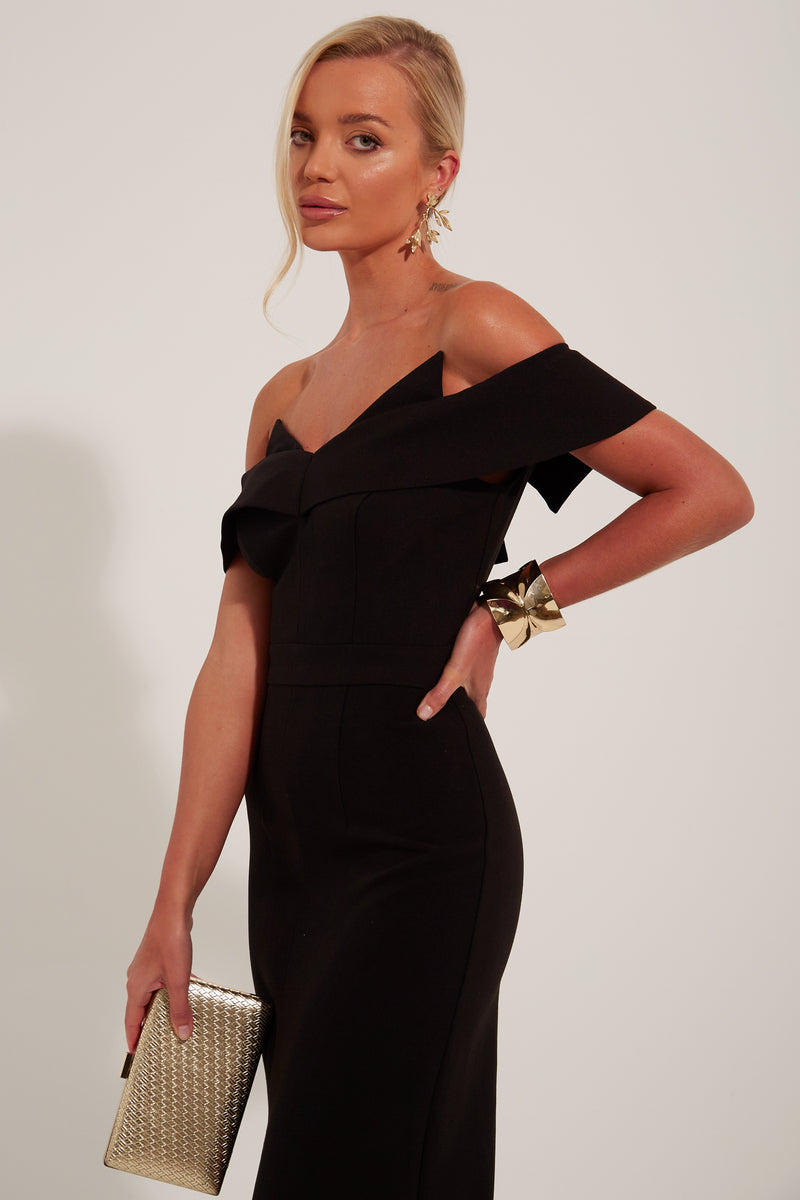 JENNIFER BARDOT MAXI DRESS - BLACK