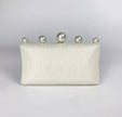 ZIVA PEARL CLUTCH - IVORY