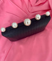 ZIVA PEARL CLUTCH - BLACK