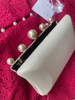 ZIVA PEARL CLUTCH - IVORY